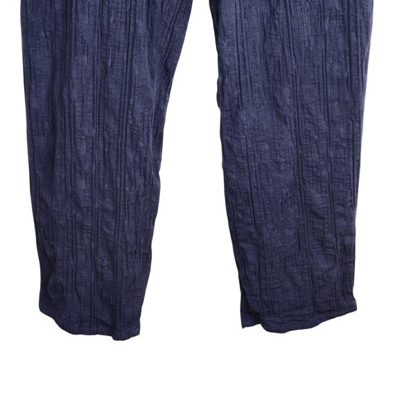 The Odells Womens Size 8 Kerala Pant‎ Crest Navy Blue High Tie Waist - Picture 5 of 9